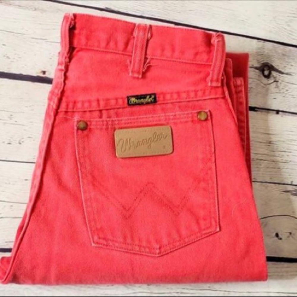 Red vintage wranglers